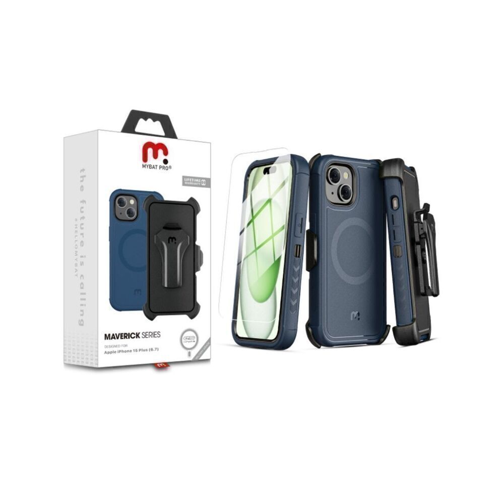 Mybat Pro Antimicrobial Maverick Series W/ Magsafe Case with Holster NEW